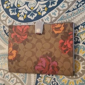 Coach floral notebook